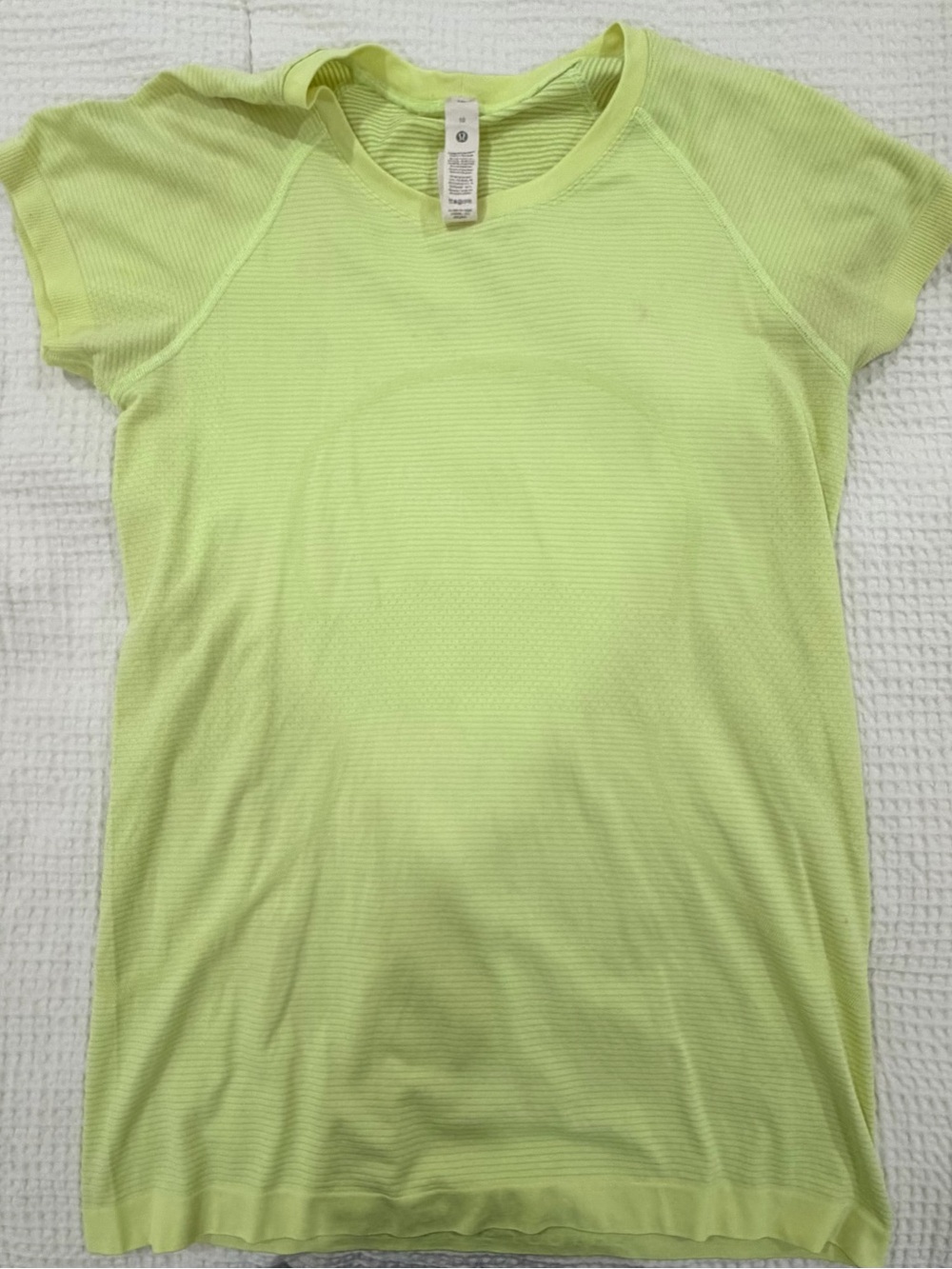 lululemon athletica Neon Yellow Swiftly Tech Short-Sleeve Shirt 2.0 - Hip
Length